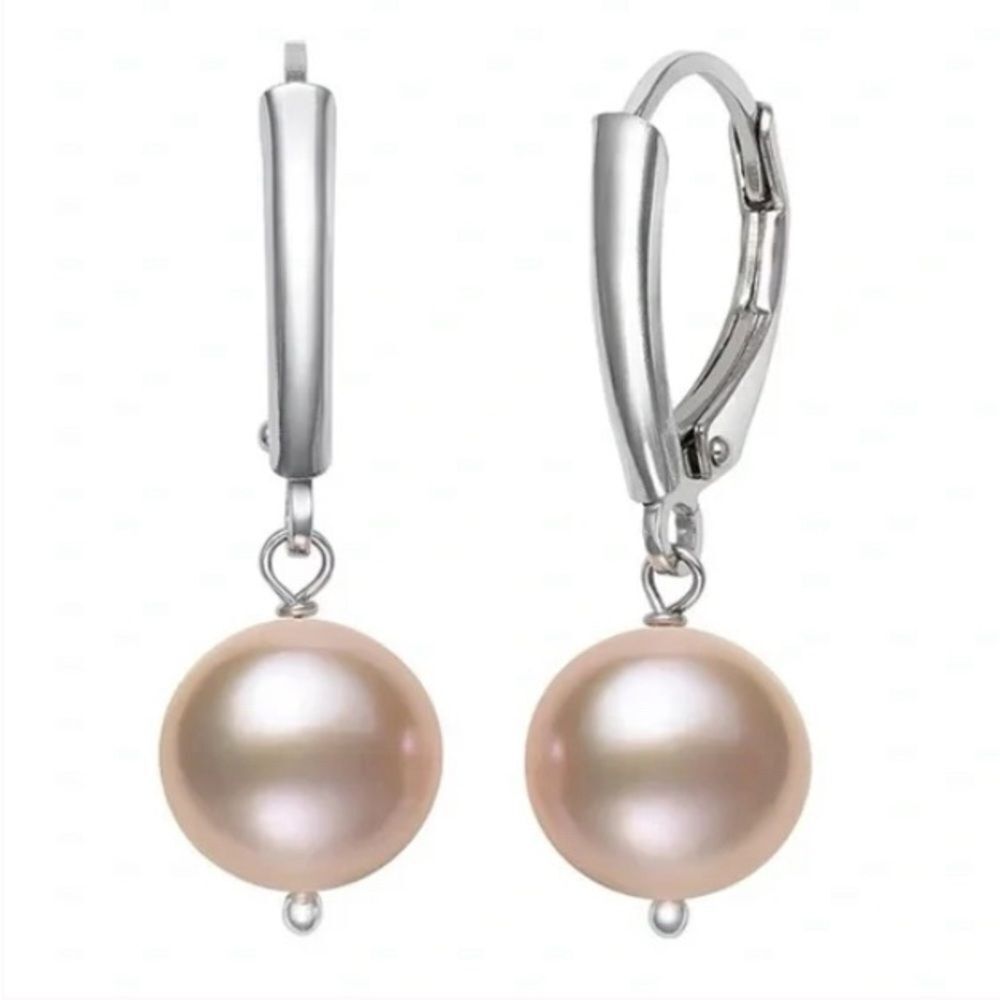 NEW! #COQUETTE-GIRL Blush Cultured Freshwater Pearl Sterling Silver Earrings